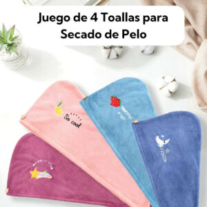 Pack 4 Toallas